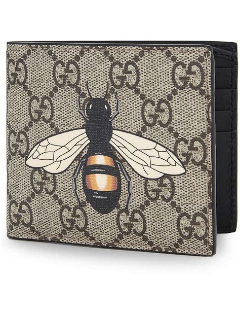 gucci bee supreme wallet